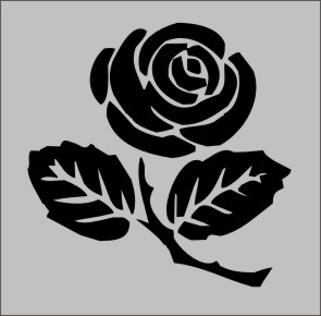 gravemarker symbol rose